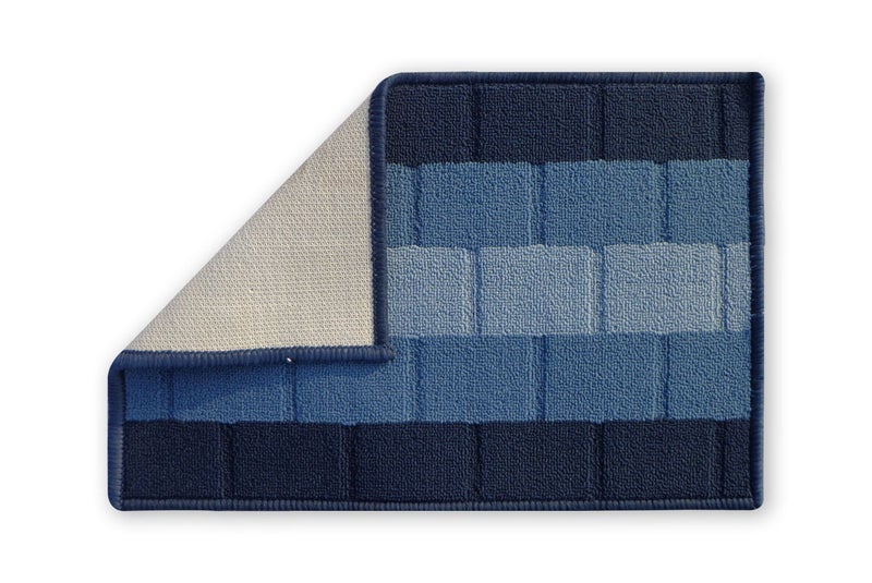 Status Contract Anti Slip Front Door Mat|(38x58cm) Living Room Rug for Entrance Door|Polypropylene Floor Mats for Home|Essential Small Rugs for Office, Bedroom & Kitchen|Blue | Set of 1 - Image 5