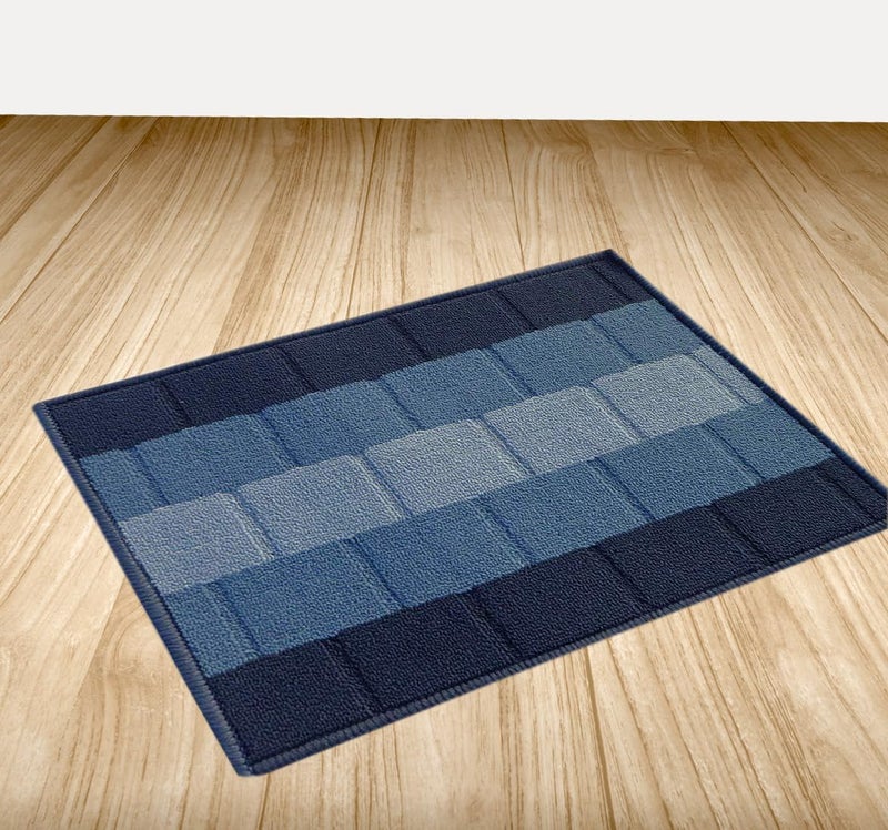 Status Contract Anti Slip Front Door Mat|(38x58cm) Living Room Rug for Entrance Door|Polypropylene Floor Mats for Home|Essential Small Rugs for Office, Bedroom & Kitchen|Blue | Set of 1 - Image 4