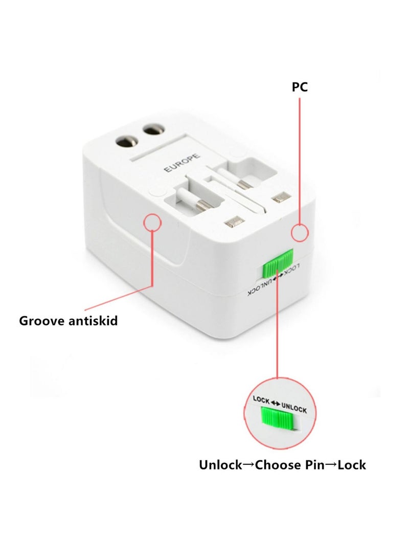 محول السفر العالمي متعدد التيار المتناوب محول تهمة الطاقة الدولية الذكية محول التوصيل العالمي السفر المنزلية السفر التكيف التوصيل مريحة متعددة الوظائف تحويل المكونات - Image 5