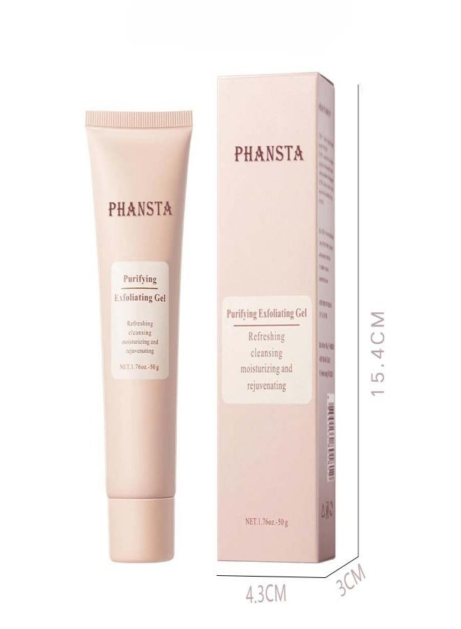 PHANSTA facial gel, suitable for cleaning facial keratin, dead skin, and pores - 50g - Image 1