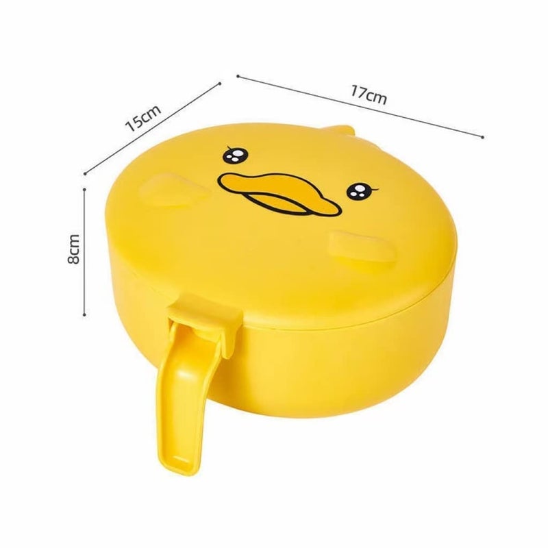 GLOWICK GLOWICK Condiment Seasoning Box Multifunction Condiment Dispenser Four Grid Spice Box With Spoon Kitchen Storage Dabba For Spice Salt Sugar With Lid Plastic Utility Container 1Pcs  - Image 5