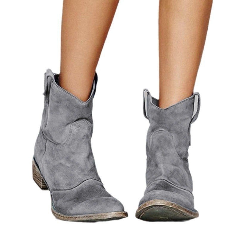 Spring Festival Is Not Closed For Business, New Models For The Fall And Winter Of 2025, New Low-Heeled Boots In Large Sizes 40-48, Trendy Women'S Low-Cut Boots - Image 2