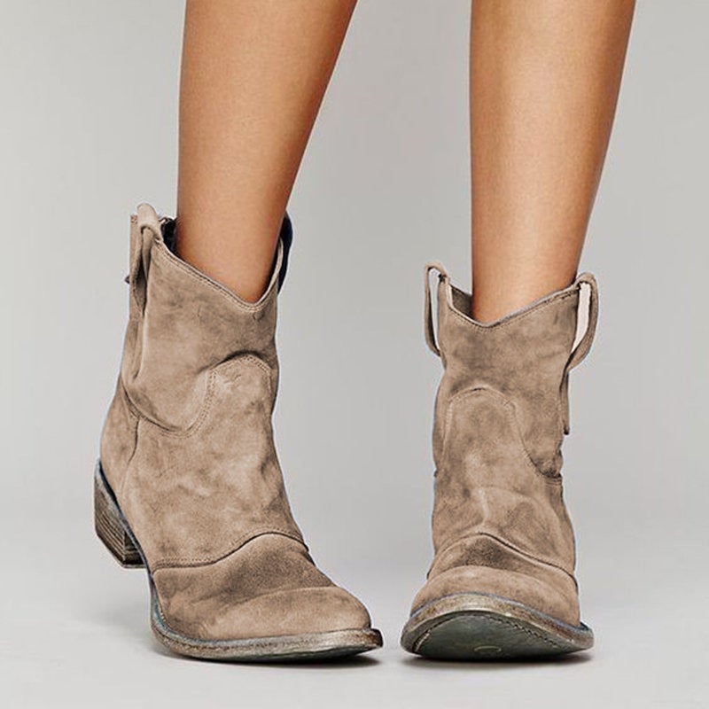 Spring Festival Is Not Closed For Business, New Models For The Fall And Winter Of 2025, New Low-Heeled Boots In Large Sizes 40-48, Trendy Women'S Low-Cut Boots - Image 4