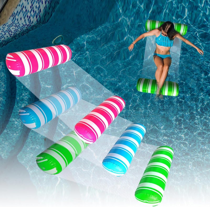 BLOFUN Inflatable Pool Floats Adult Size Water Hammock,Pool Rafts Lounge Chairs Floating,4-in-1 Multi-Purpose Pool Floaties Toys,Floats for Swimming Pool,for Adults Vacation Fun and Rest - Image 1