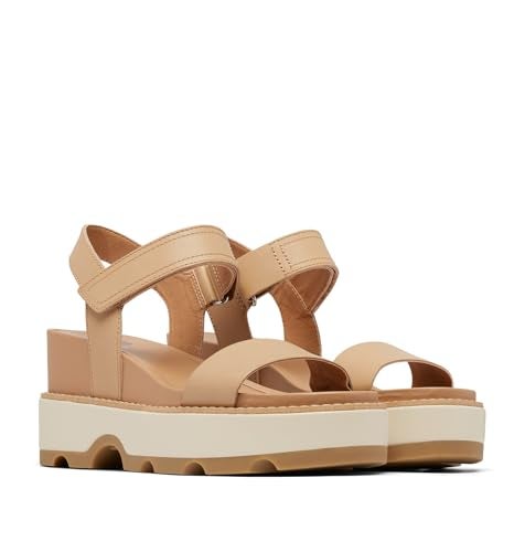Sorel Womens Joanie IV Strap Wedge Honest BeigeBleached Ceramic 5 Regular - Image 3