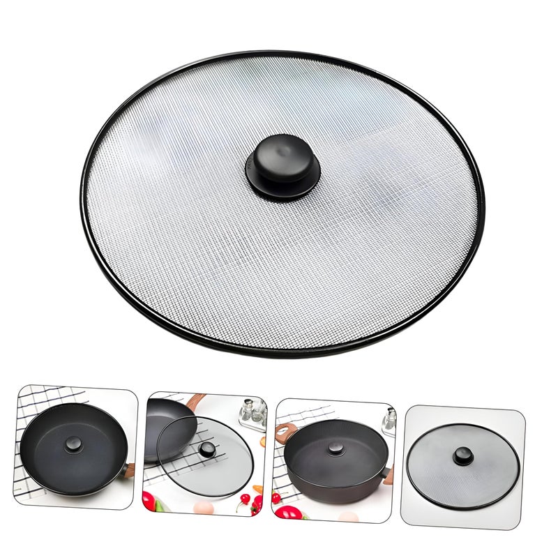 Cooking Splatter Guard - Eliminate Grease Splatter with Our High-Quality Stainless Steel Screen - Universal Fit for Most Pans & Pots - Simple to Use & Easy to Clean - Protect Your Walls & Yourself (1) - Image 5