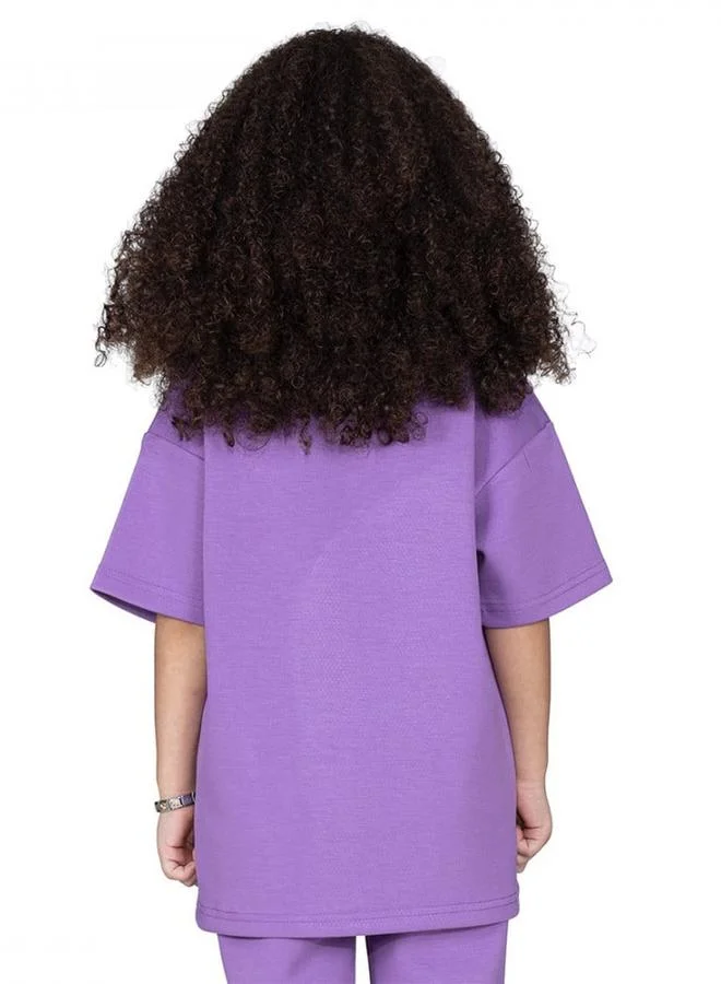 Selene Kids Drop Shoulder Sleeve Oversized T-Shirt
