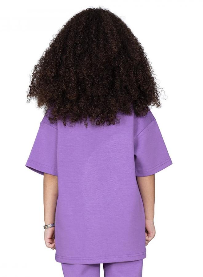 Selene Kids Drop Shoulder Sleeve Oversized T-Shirt - Image 2