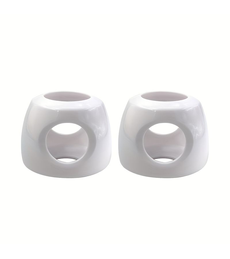 3pcs Round Ball Lock Door Handle Covers Anti Collision Sleeve Plastic - Image 4