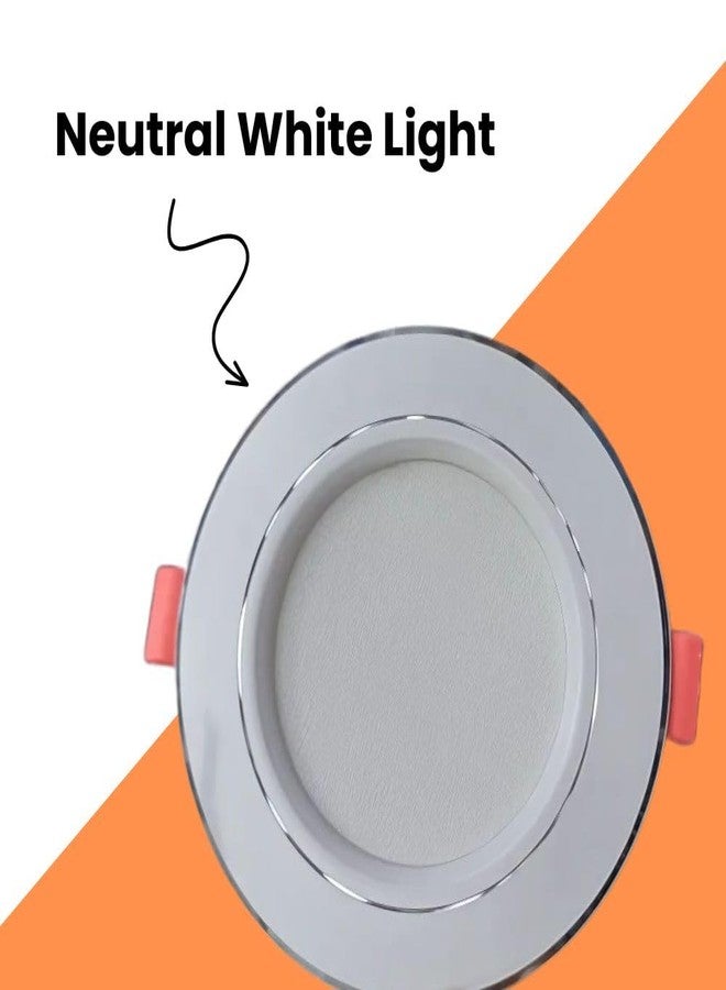 Drumstone (𝗦𝗽𝗲𝗰𝗶𝗮𝗹 𝟭𝟬 𝗬𝗲𝗮𝗿𝘀 𝗪𝗮𝗿𝗿𝗮𝗻𝘁𝘆 9W Round LED Slim Plus Panel – Neutral White Light with Ultra-Slim Aluminium Housing and Flicker-Free Technology - Image 5