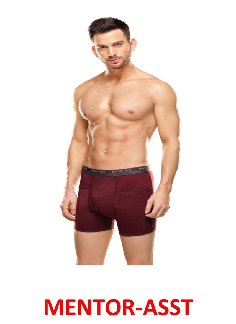 CALZADO 5 Pack Set Men's 95% Cotton Boxers Shorts Breathable Soft Underpants Summer High Elastic Classic  Underwear 