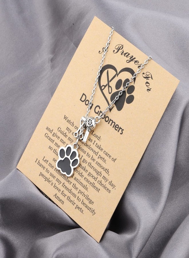 MYOSPARK Dog Paw Print Pendant Necklace - Y Shape, Thank You Gift for Dog Groomers - Image 5