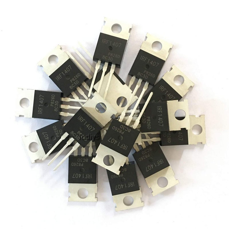 Todiys New 15Pcs for IRF1407PBF 75V 130A TO-220 N-Channel Power Mosfet Transistor IRF1407 - Image 5
