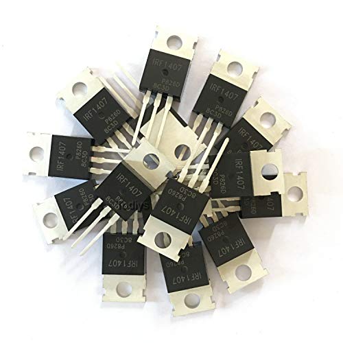 Todiys New 15Pcs for IRF1407PBF 75V 130A TO-220 N-Channel Power Mosfet Transistor IRF1407 - Image 1