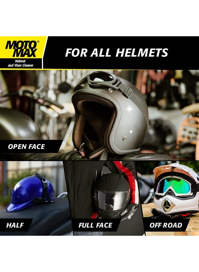 Motomax Helmet and Visor Cleaner, 200ml for Removing dust, Grime and Fingerprints | Get Streak Free Finish on Helmets | Removes Oil and Dirt | Easy to use - Image 3