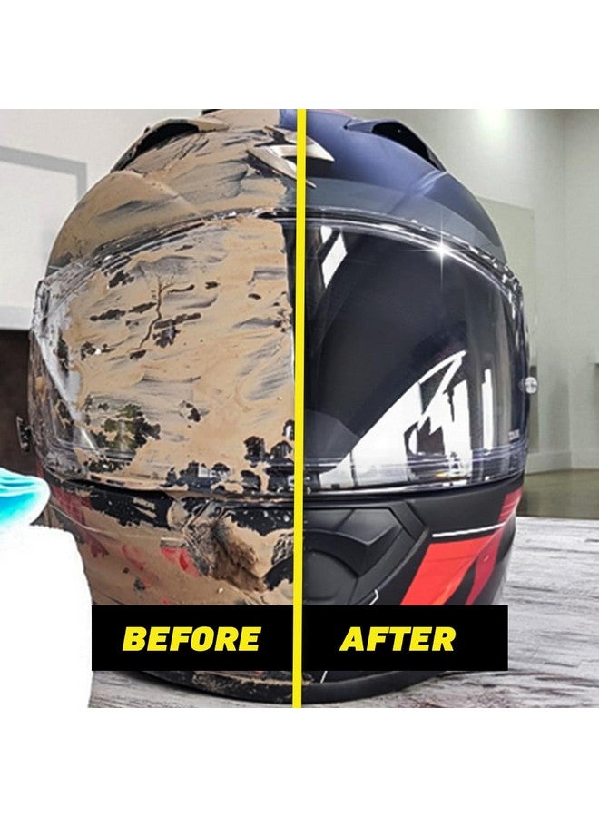 Motomax Helmet and Visor Cleaner, 200ml for Removing dust, Grime and Fingerprints | Get Streak Free Finish on Helmets | Removes Oil and Dirt | Easy to use - Image 4