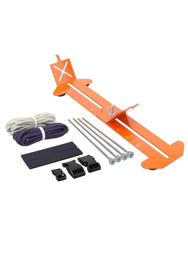 Catcan 2 in 1 Paracord Jig, Paracord Bracelet and Paracord Jig Making Kit, Adjustable Length DIY Craft Paracord Tools 4" to 13" with Free Cord and Buckles - Image 1