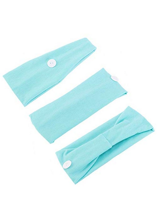 CELLOT 12 Pack Boho Wide Headband With Button Elastic Turban Hair Band Yoga Head Wraps For Women Girls Nurse And Doctor - Image 4