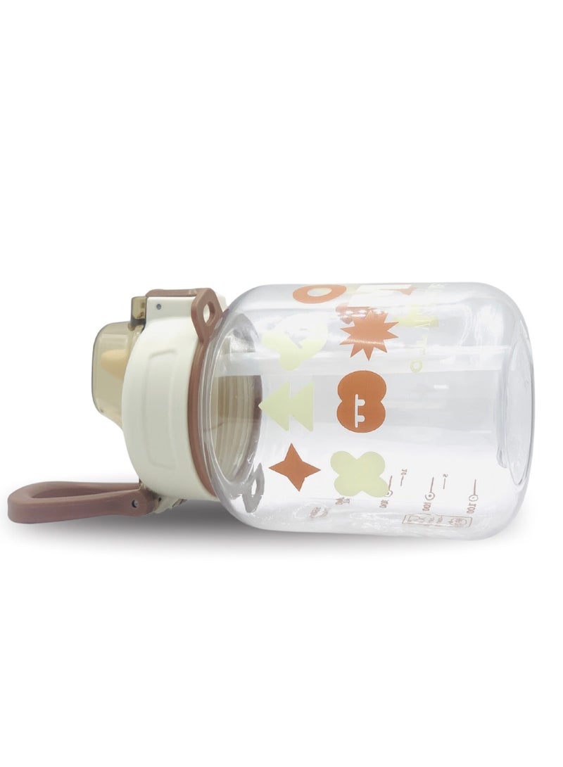 ايرس زجاجة مياه للأطفال خالية من مادة BPA مع شفاطة وحبل تعليق - زجاجة مانعة للتسرب وخفيفة الوزن للأولاد والبنات - مثالية للمدرسة ومجموعات اللعب والسفر (اللون حسب المخزون) - Image 5