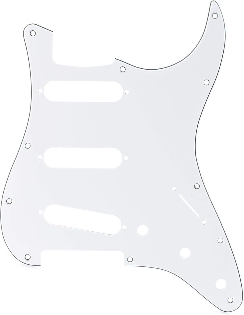 Fender Standard Stratocaster Pickguard SSS - White - Image 1