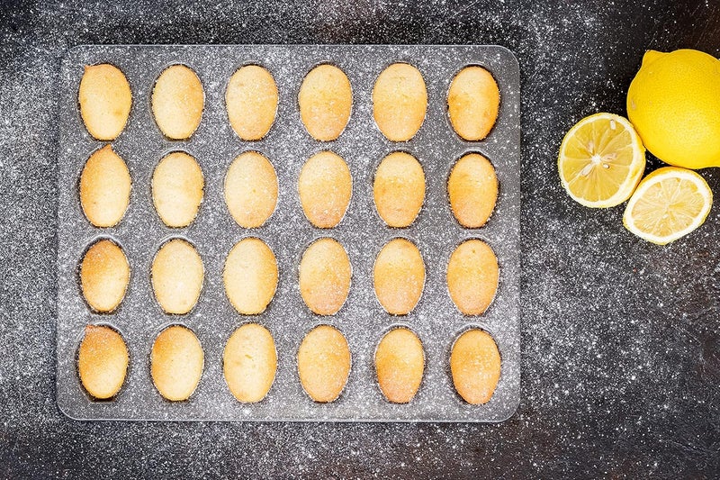 Master Class Kitchen Craft MasterClass KCMCHB92 Madeleine Tray with PFOA Non Stick, Robust 1mm Carbon Steel, 24 Hole Cake Mould, Grey - Image 5
