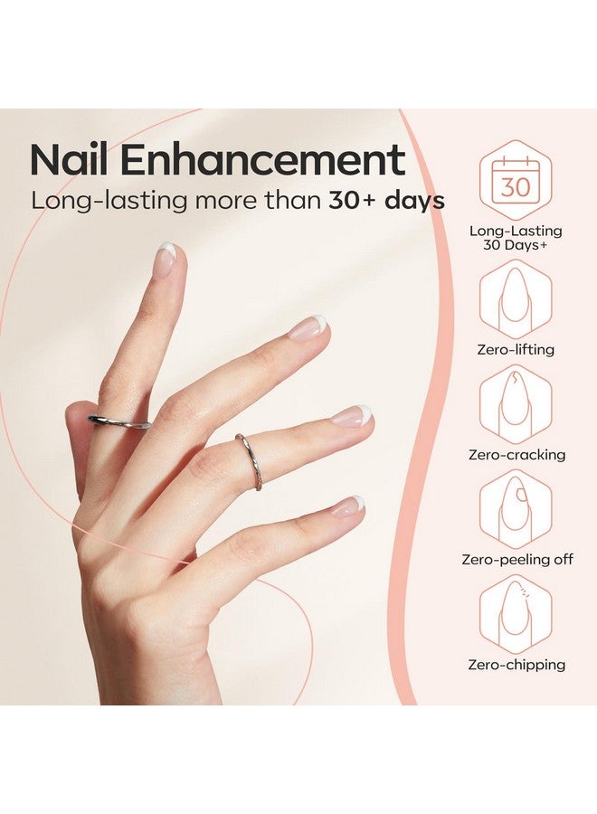 modelones Builder Nail Gel, 2 Pcs Clear Gel Builder Nail Polish for Nail Thickening, Nail Strengthener Apex Building Extension Gel in a Bottle, 7-In-One LED Builder Nail Gel Polish 10 ml - Image 5