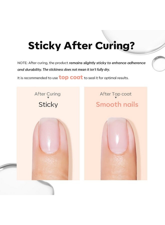 modelones Builder Nail Gel, 2 Pcs Clear Gel Builder Nail Polish for Nail Thickening, Nail Strengthener Apex Building Extension Gel in a Bottle, 7-In-One LED Builder Nail Gel Polish 10 ml - Image 2