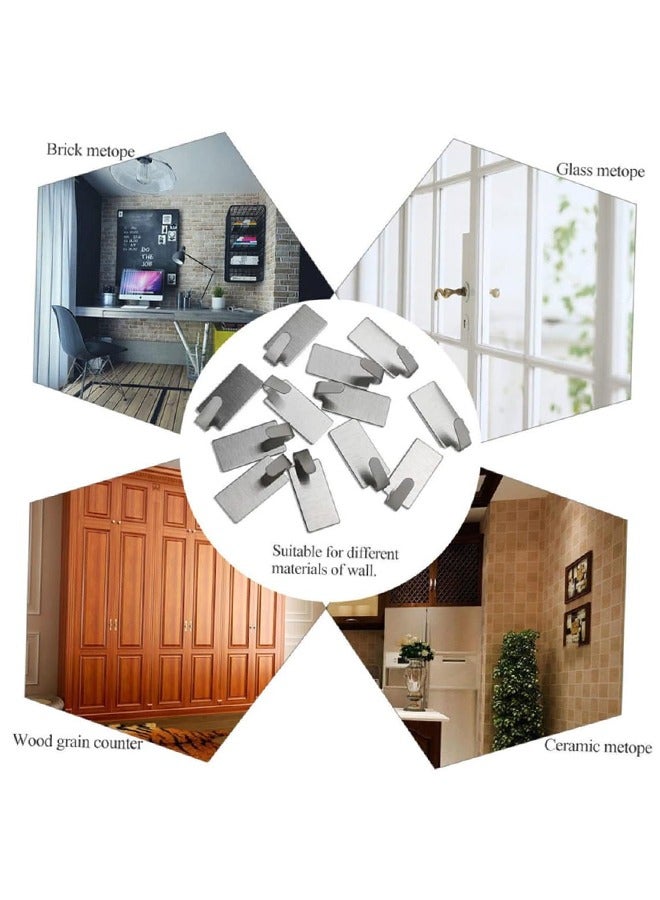 12 PCS Wall Towel Hook Coat Rack Metal Hook Storage Hook for Home Bedroom Kitchen Bathroom Corridor Coat Hooks  - Image 5