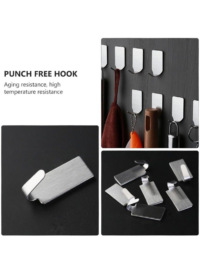12 PCS Wall Towel Hook Coat Rack Metal Hook Storage Hook for Home Bedroom Kitchen Bathroom Corridor Coat Hooks  - Image 4