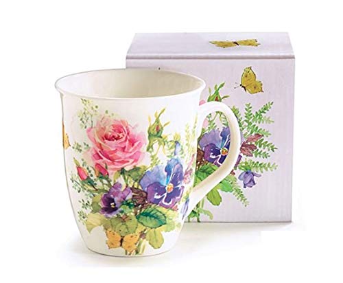 BURTON & BURTON Porcelain MUG ABUNDANT BLOOMS Holds 16 oz. - Image 4