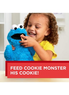 Sesame Street Sesame Street Feed Me Cookie Monster Plush: Interactive 13 Inch Cookie Monster, Says Silly Phrases, Belly Laughs, Toy for Kids 18 Months Old and Up  - Image 3