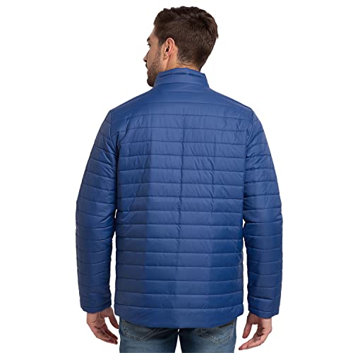 Spykar Men's Solid Regular Jacket (MJK02BBLW007TRUEBLUES_Blue_S) - Image 3