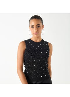 2Xtremz 2Xtremz Embellished Sleeveless Top  - Image 2