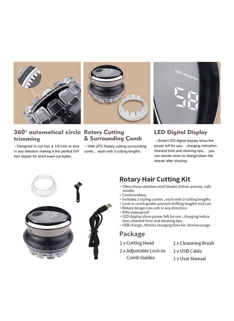 Generic - Electric Razor Bald Head Shaver Men Rotary Cordless Hair Clippers Nose Hair Trimmer Waterproof USB - Image 1