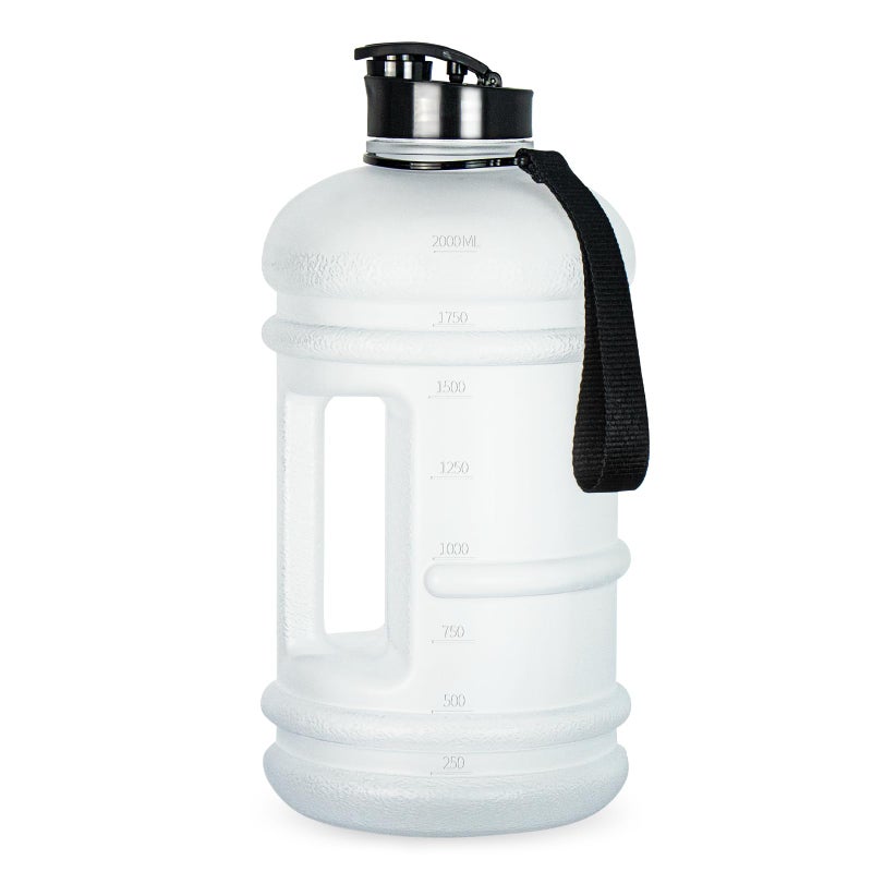 TOOFEEL 2 Liter Water Bottles - Big Water Jugs - 2.2L 74oz LeakProof - Clear Matte - Image 1