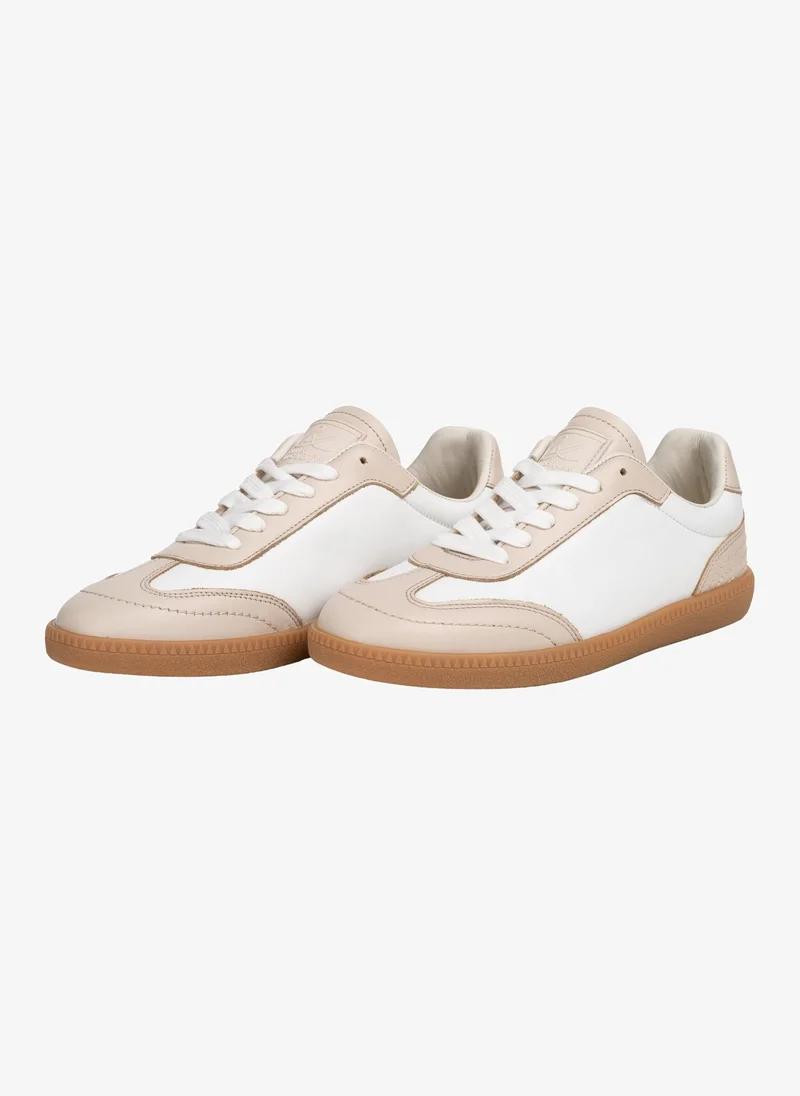 Christian Lacroix Christian Lacroix Women's Leather Colourblock Terrace Sneakers - Beige