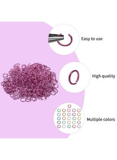Mtlee 7800 Pieces Jump Rings Chainmail Rings 26 Colors 6Mm Open Aluminum Colored Jump Rings For Choker Necklaces Bracelet Jewelry Making Diy Craft  - Image 3
