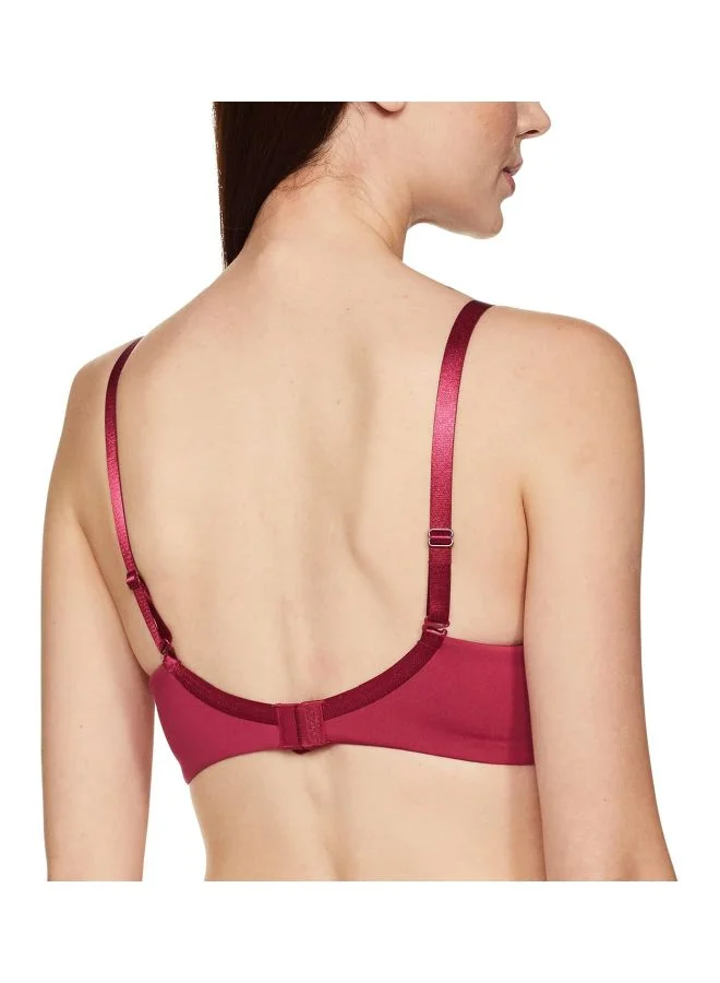 Jockey Anemone 1816 Women Wire free Padded Soft Touch Microfiber Nylon Elastane Stretch Full Coverage Lace Styling Multiway T Shirt Bra for Women | Best Price UAE