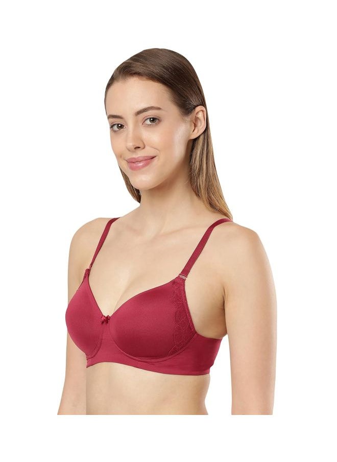 JOCKEY - Jockey 1816 Women Wire free Padded Soft Touch Microfiber Nylon Elastane Stretch Full Coverage Lace Styling Multiway T Shirt Bra - Image 1
