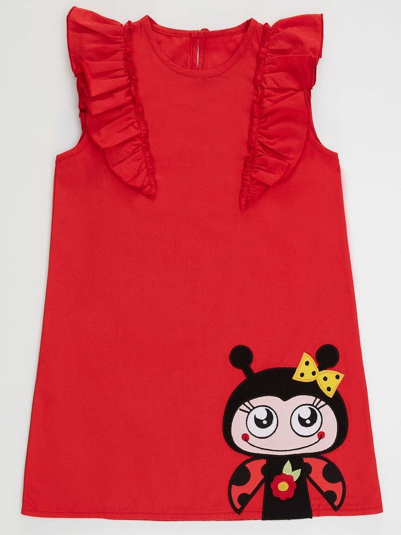 Denokids Ruffled Red Dress  - Image 3