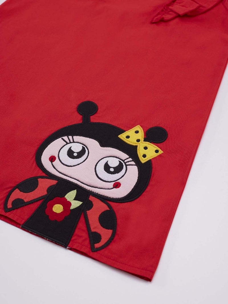Denokids Ruffled Red Dress  - Image 5