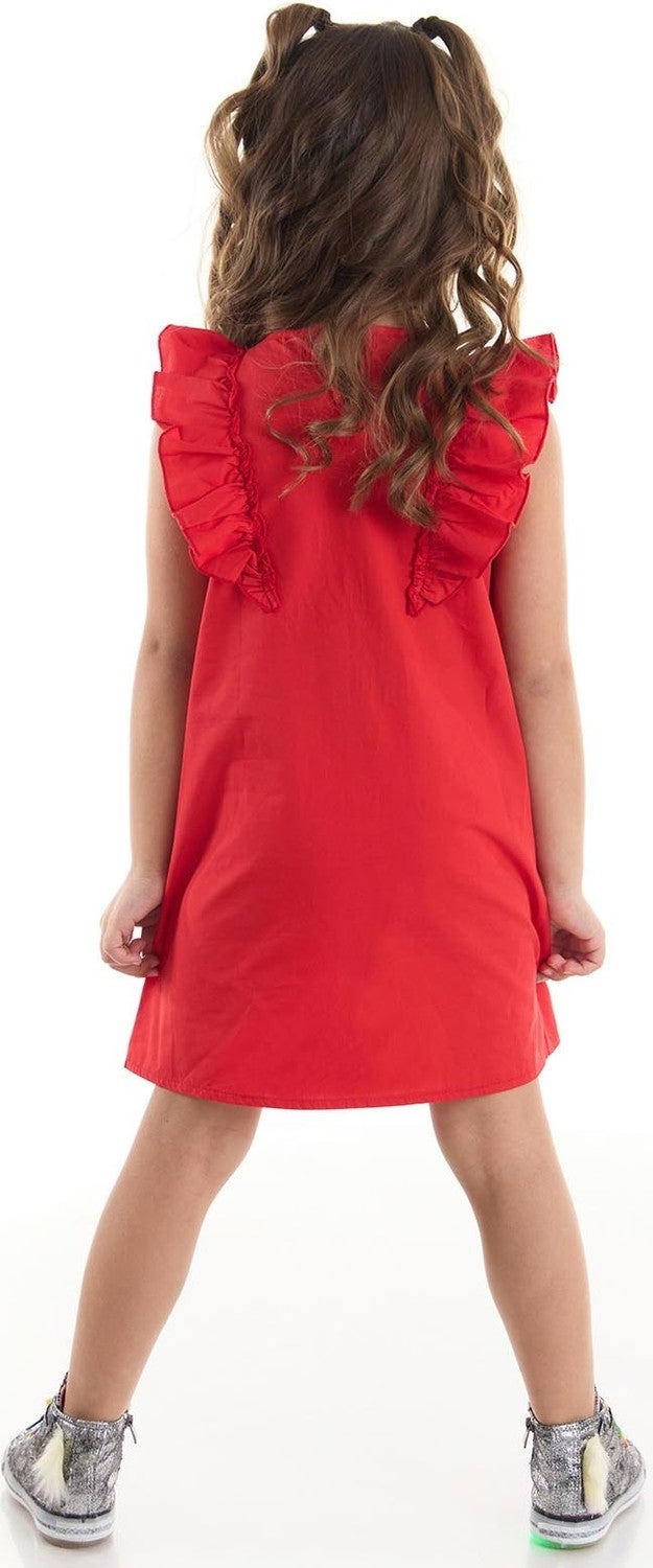 Denokids Ruffled Red Dress  - Image 2