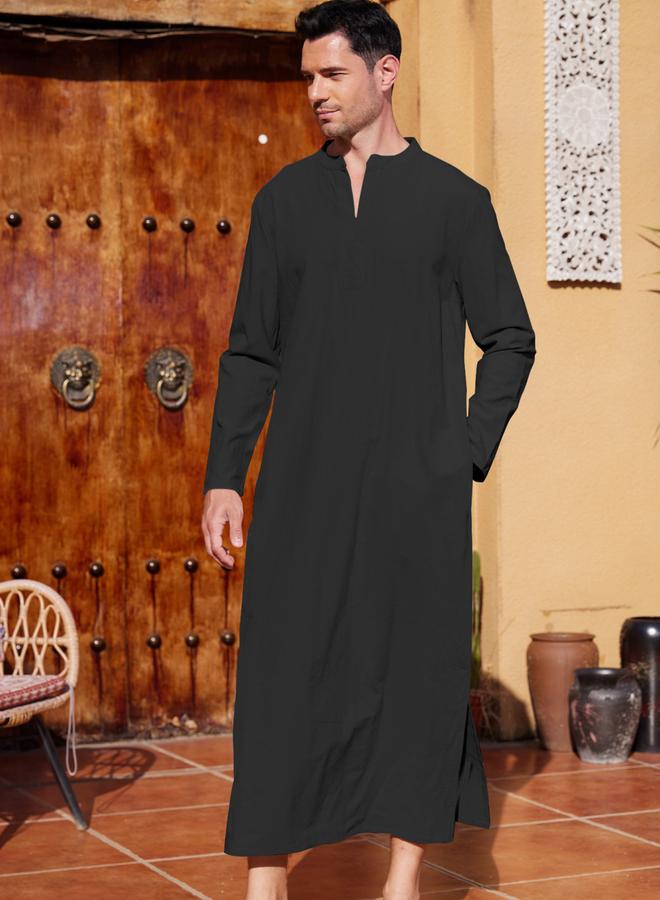 Take Two Take Two Solid V-Neck Long Sleeve Robe  - Image 3