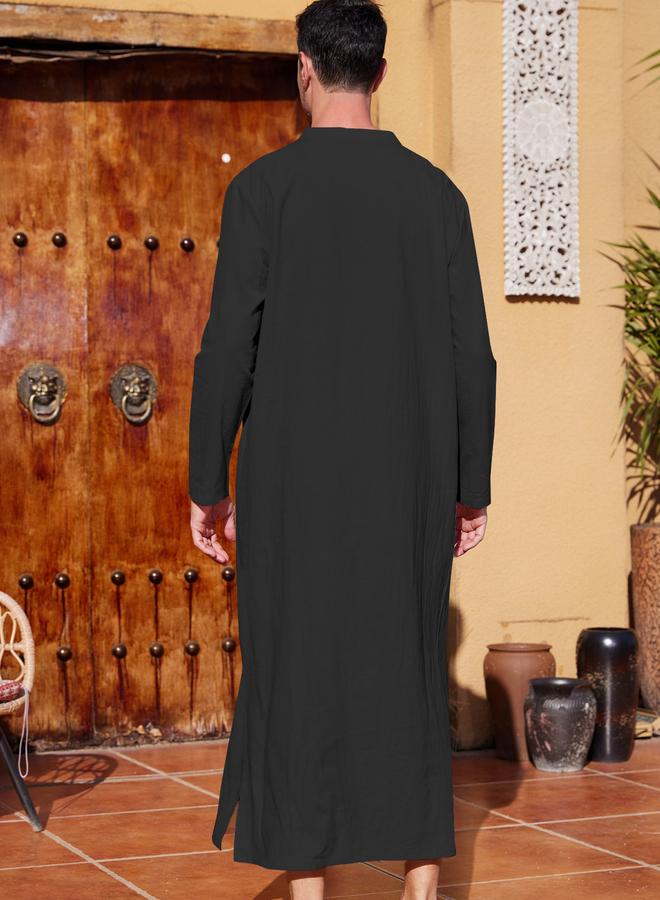 Take Two Take Two Solid V-Neck Long Sleeve Robe  - Image 2