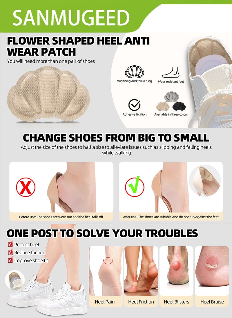 SANMUGEED Heel Grips Cushions Inserts,Heel Pads for Loose Shoe Too Big Men Women, Improved Shoe Fit and Comfort, Prevent Heel Slipping, Rubbing, Blisters, Foot Pain - Image 3