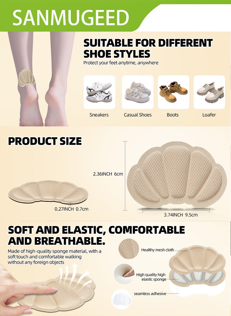 SANMUGEED Heel Grips Cushions Inserts,Heel Pads for Loose Shoe Too Big Men Women, Improved Shoe Fit and Comfort, Prevent Heel Slipping, Rubbing, Blisters, Foot Pain - Image 2