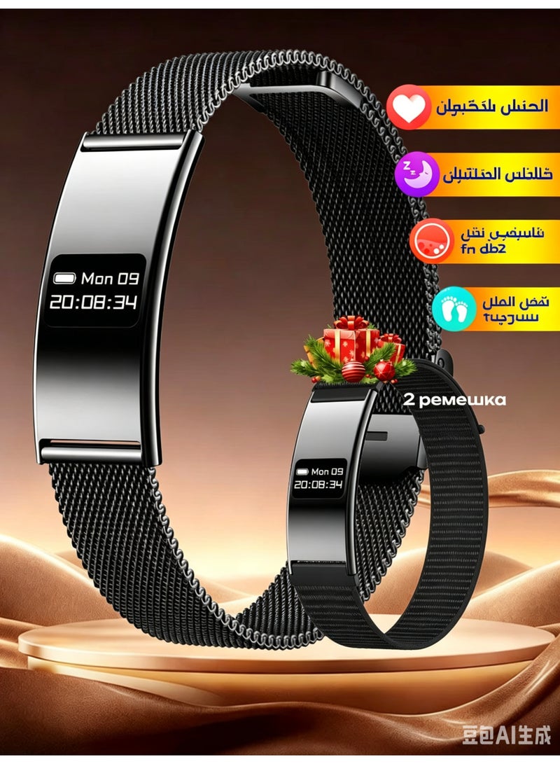 ساعة تعقب لياقة بدنية ذكية للجنسين مع مراقبة معدل ضربات القلب والأكسجين في الدم والنوم، مقاومة للماء 5ATM لأجهزة Android/iOS - Image 1