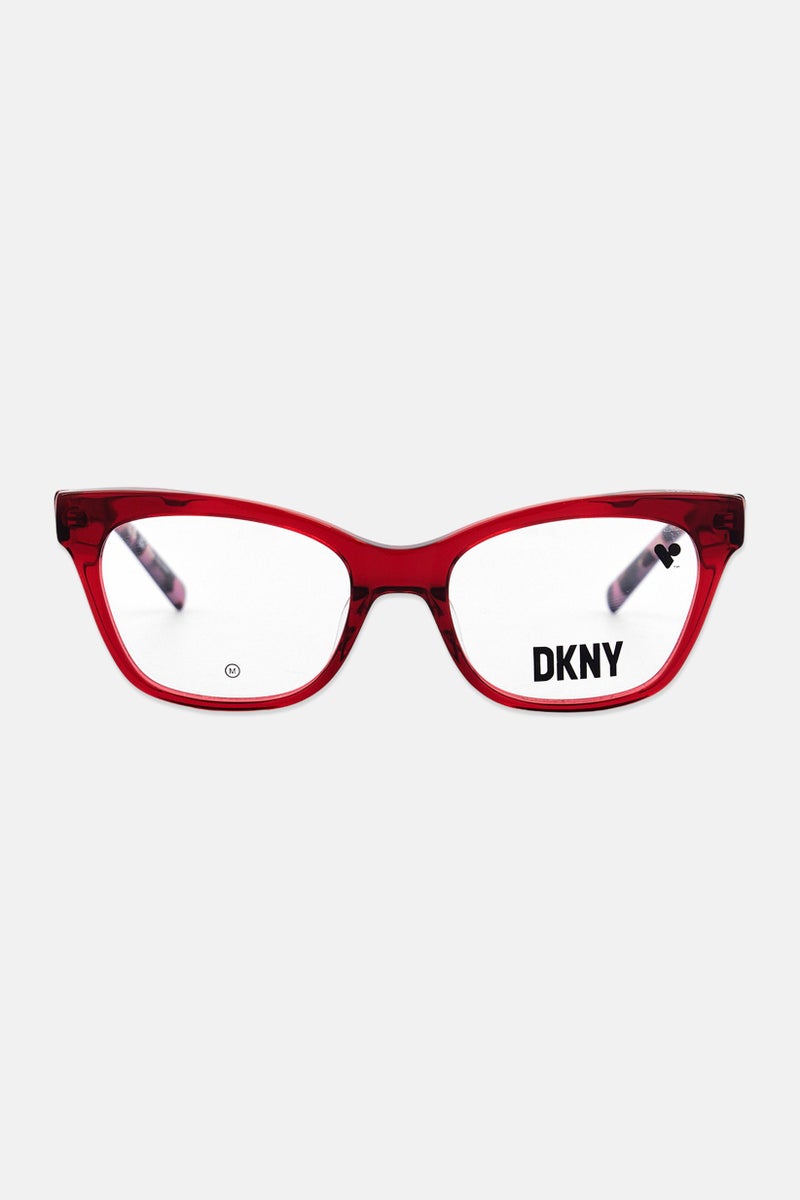 DKNY Women DK5053 Square Eyeglasses,Red - Image 1