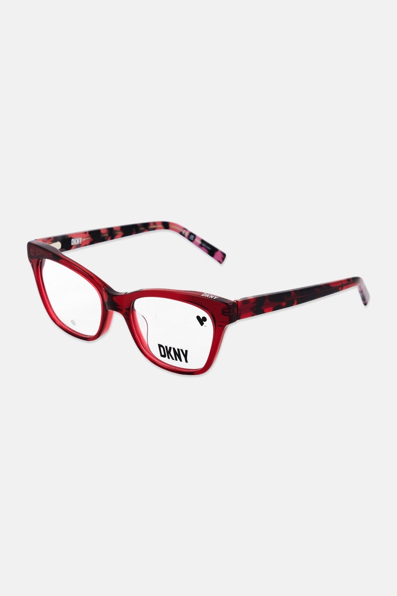 DKNY Women DK5053 Square Eyeglasses,Red - Image 3