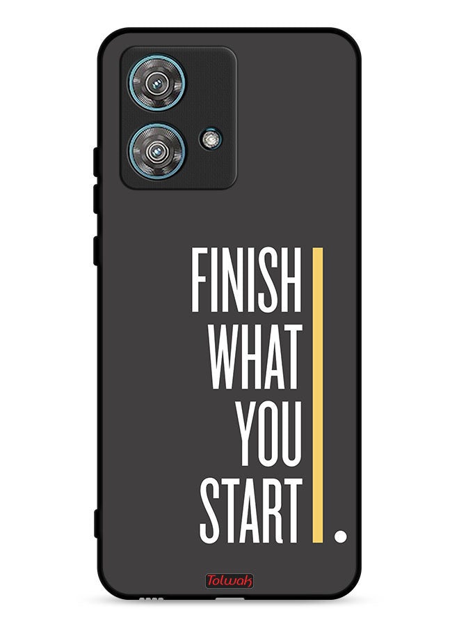 Tolwak Motorola Edge 40 Neo 5G Protective Case Cover Finish What You Start - Image 1